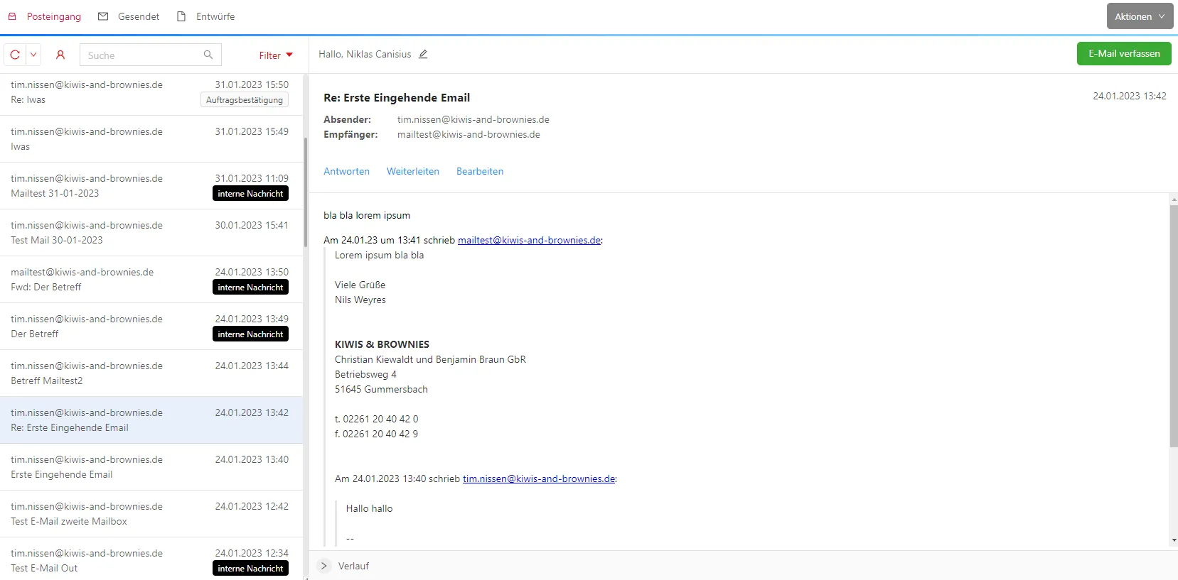 Centralized Email System